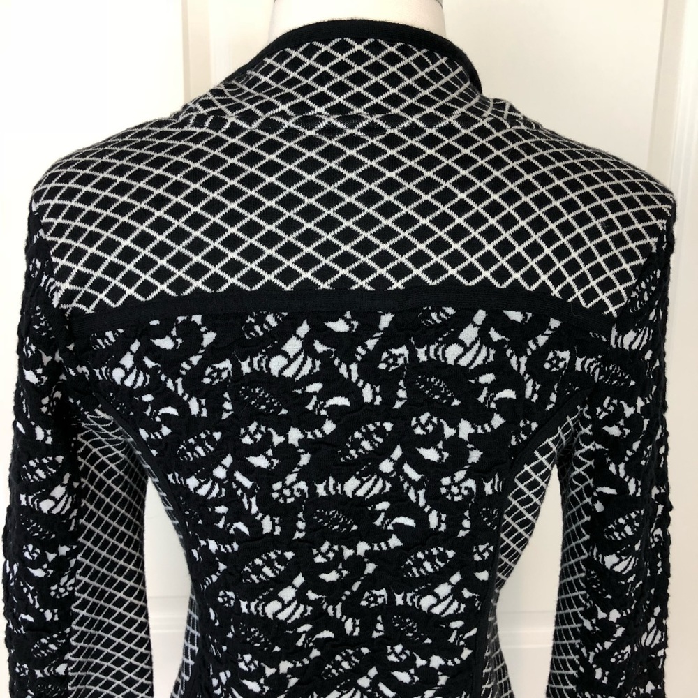 Anthropologie Moth Jacket Small Knit Moto Sweater - Picture 5 of 8